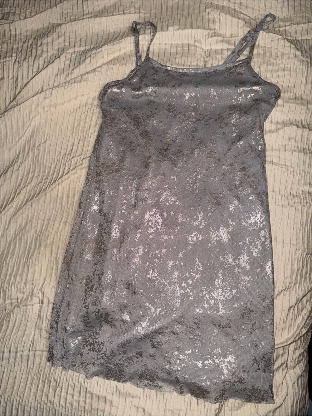 Shimmer Slip Dress for Kids in Silver